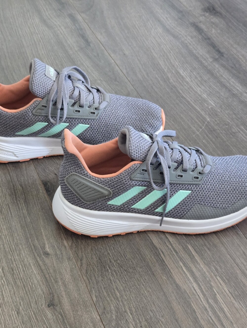 ADIDAS DURAMO 9 Gray Athletic Training Running Shoes  Women's US Size 5 - Picture 8 of 11